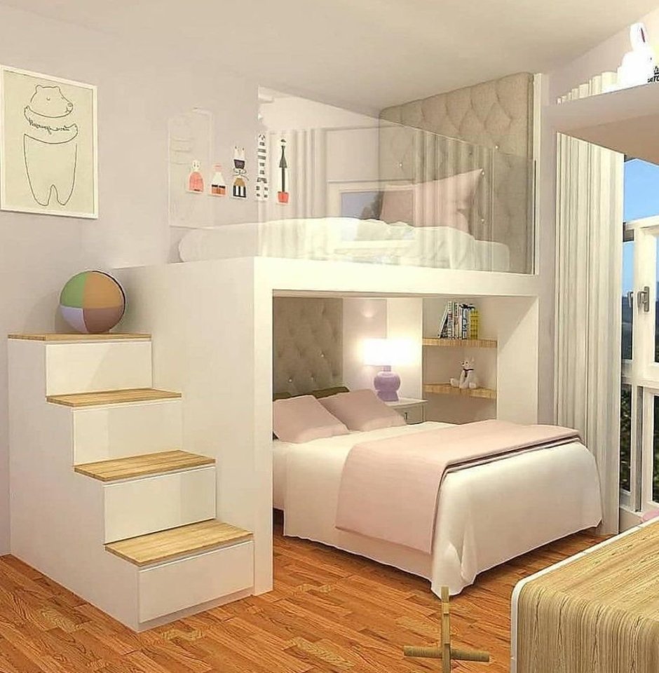 Зонирование комнаты для детей