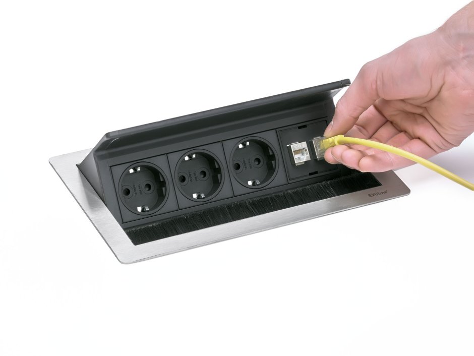 Встраиваемая розетка, Evoline Backflip 927.10.001