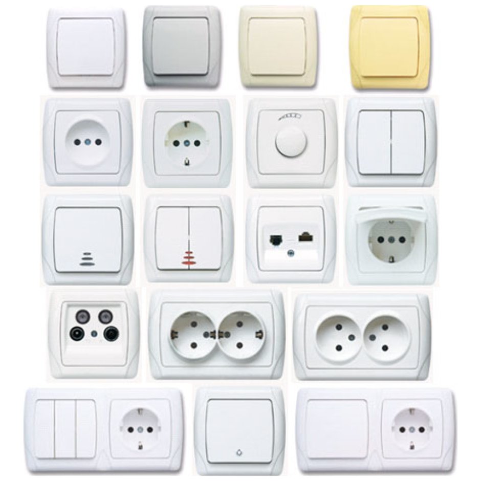ЕКФ розетки и выключатели