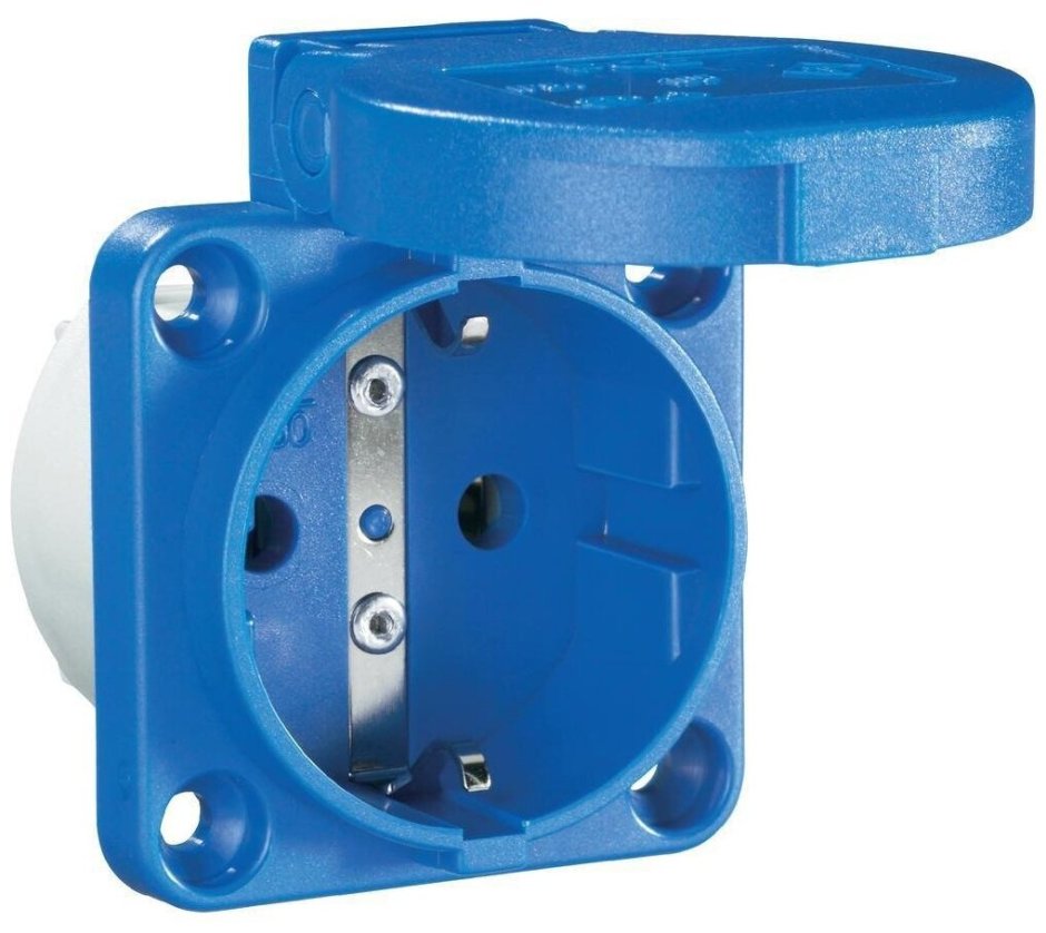 Розетка силовая 2к+з PCE 105