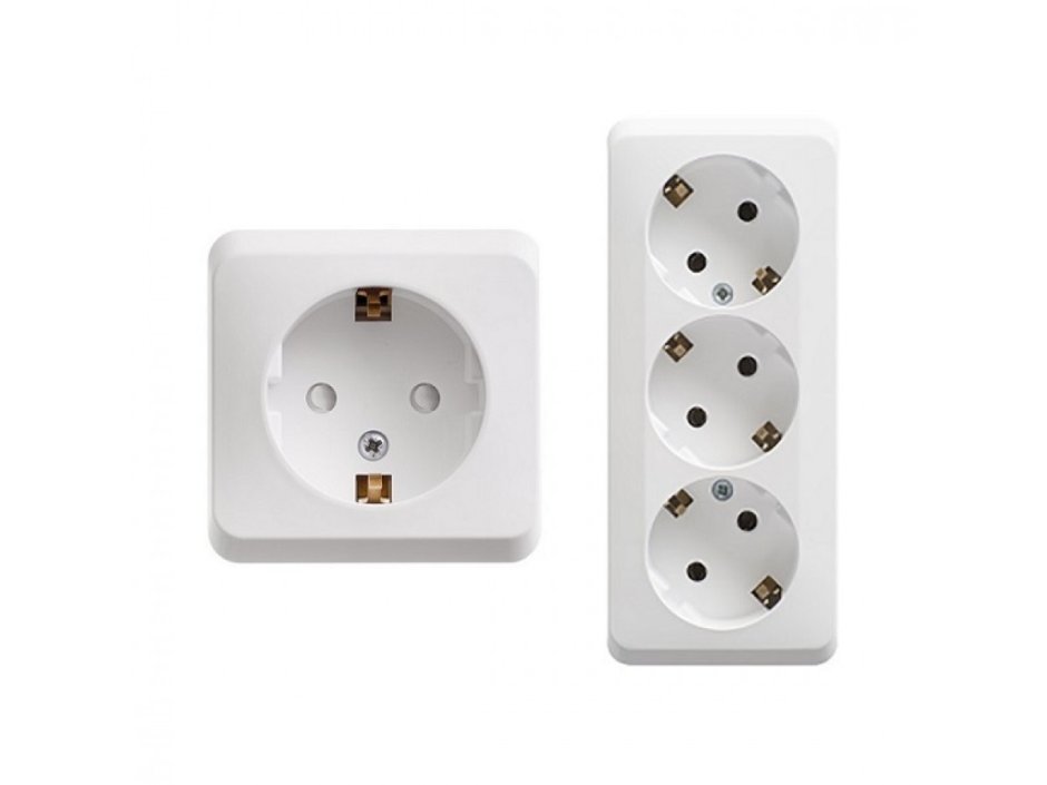 Simon розетка керамическая 25а 220в наруж уст