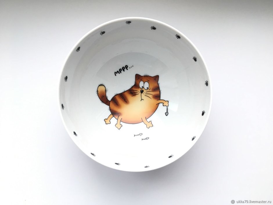 Тарелка в виде кошки