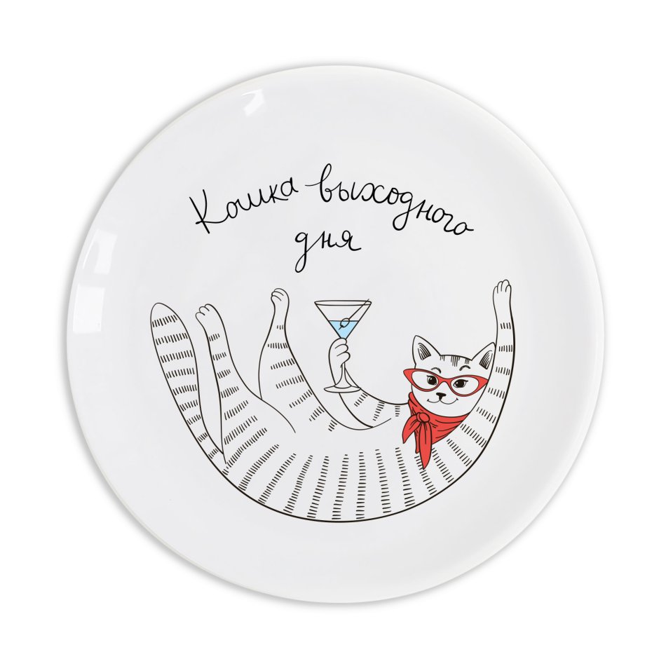Тарелка кошка