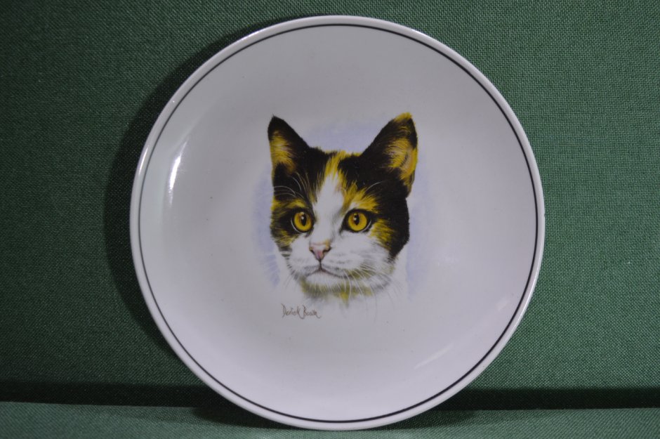 Тарелка кошка