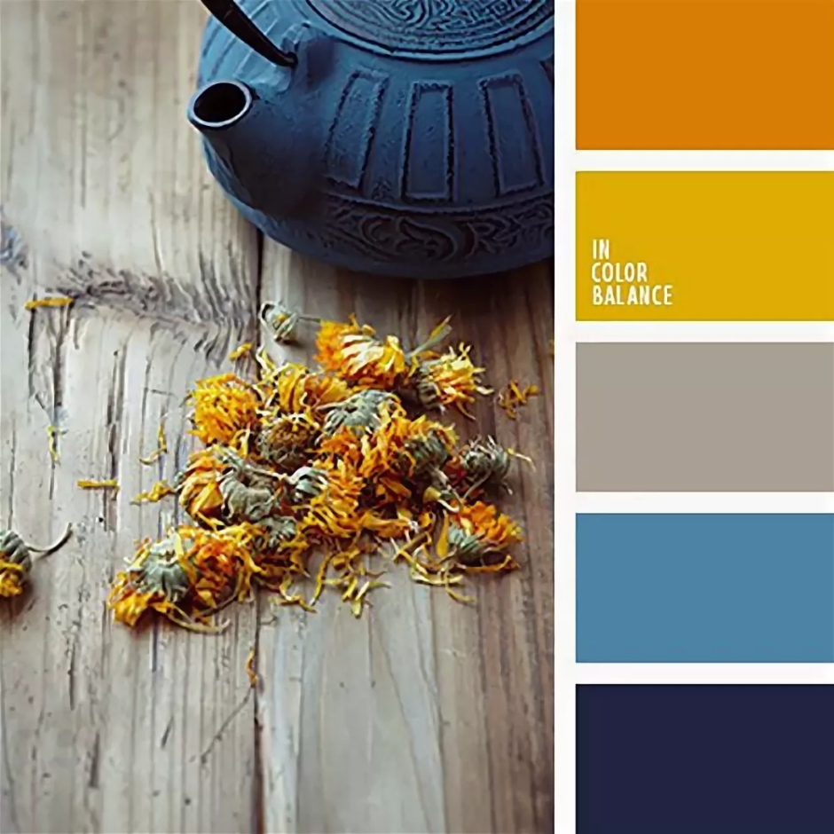 Цветовые сочетания с охрой