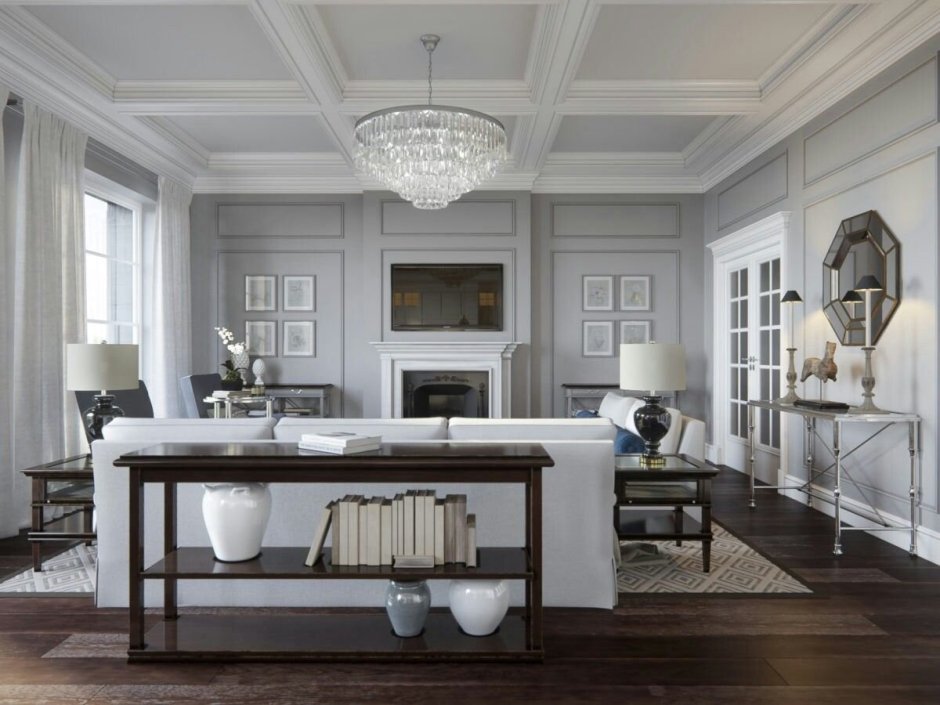 Кессонные потолки Неоклассика