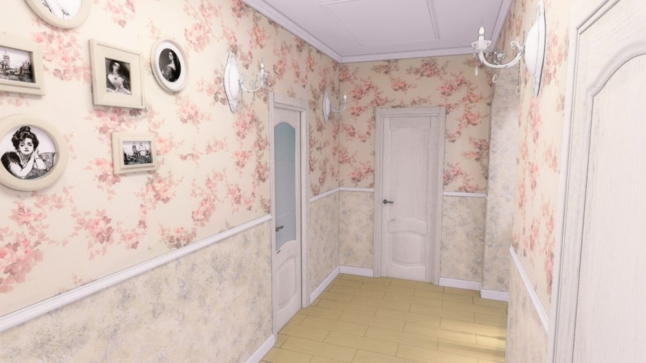 Кухонный гарнитур с перегородкой