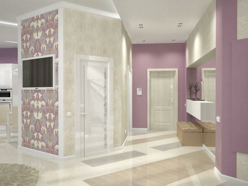 Фиолетовая прихожая