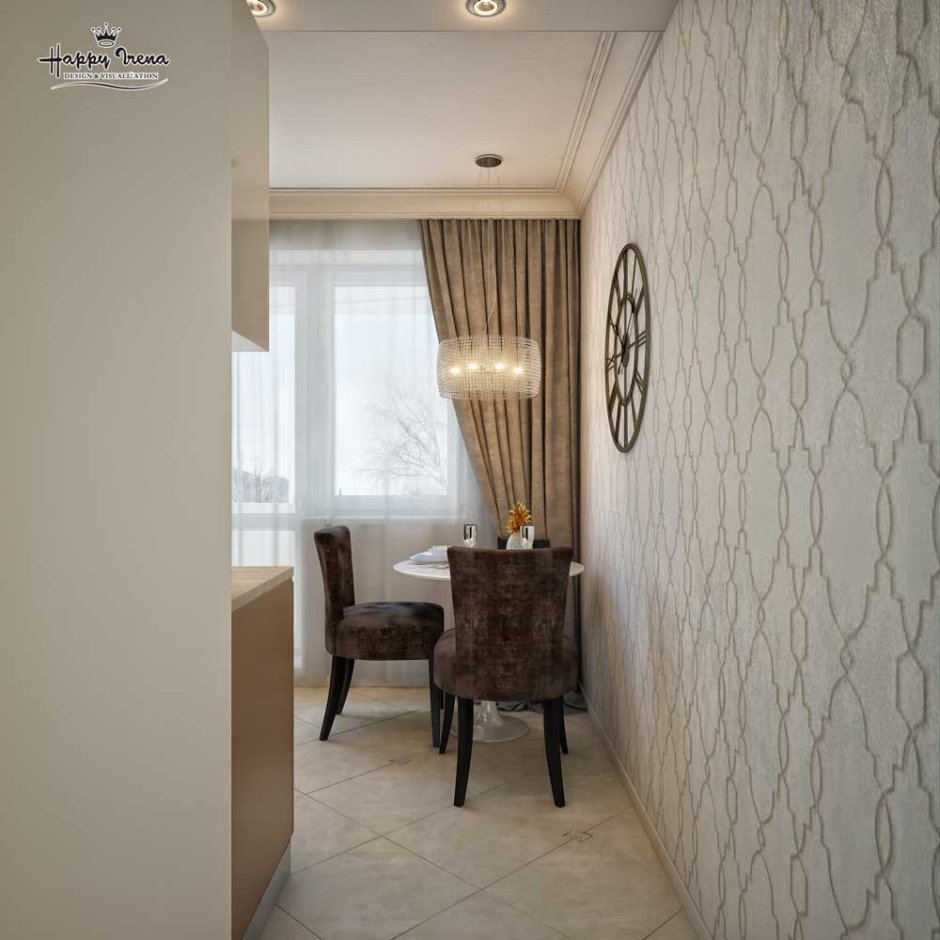 Обои для кухни в хрущевке