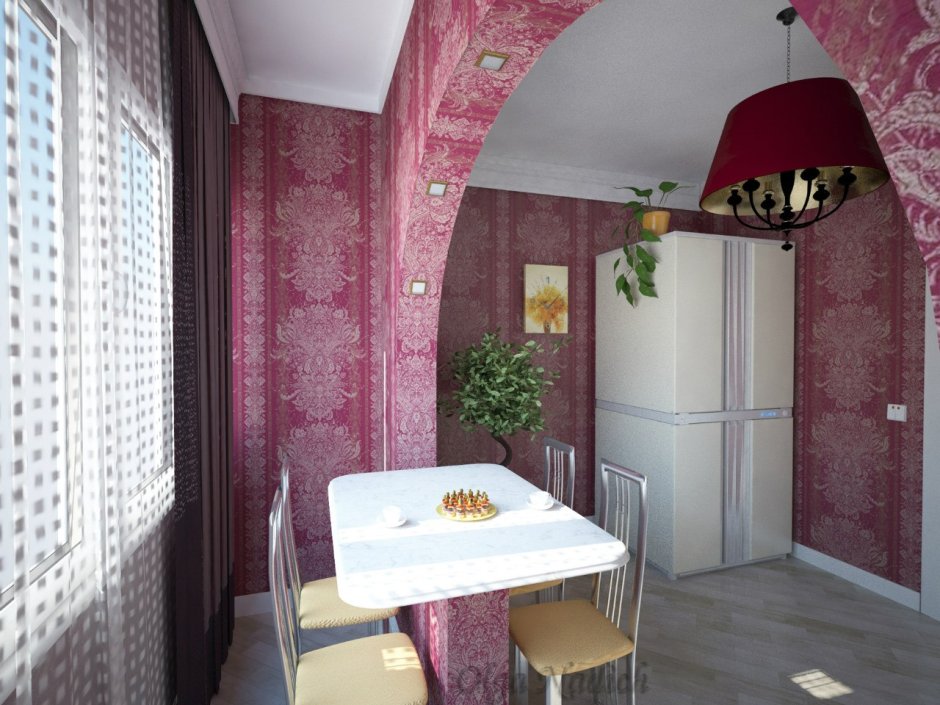 Гостиная совмещенная с прихожей