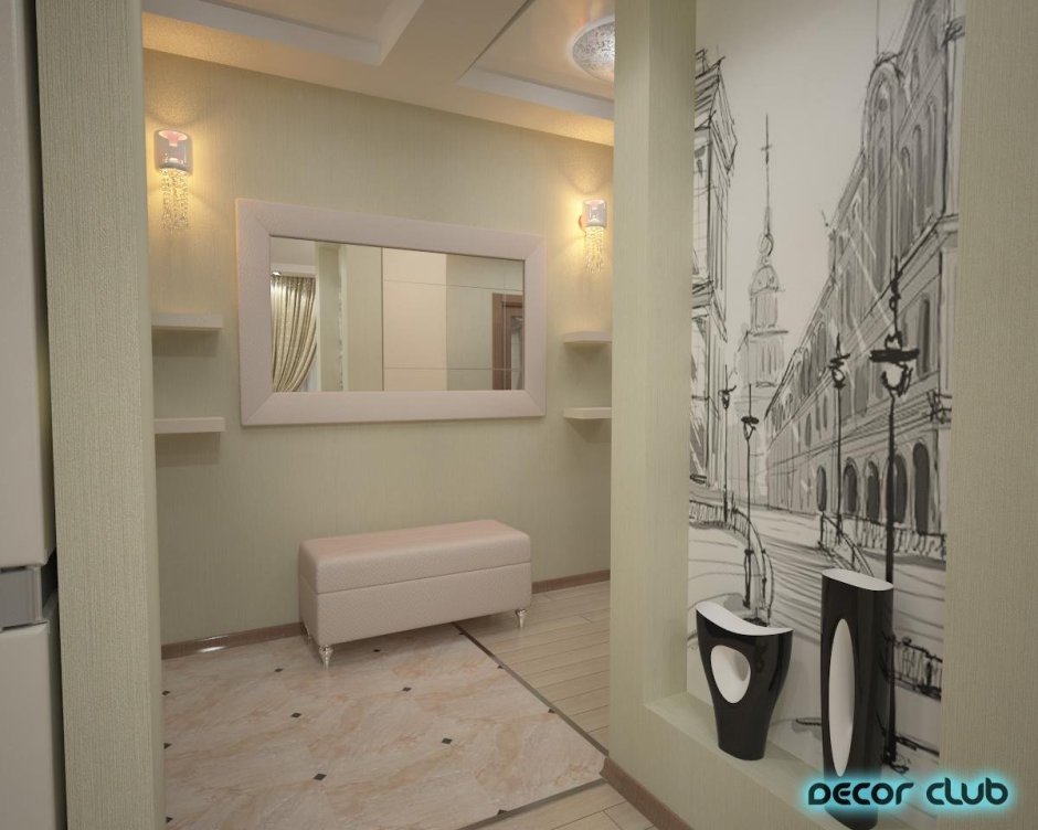 Кухня гостиная прихожая