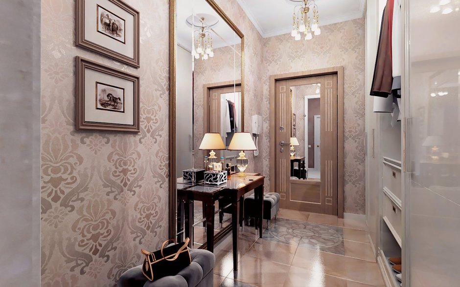 Кухня гостиная в светлых тонах