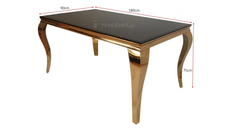 Стол на золотых ножках