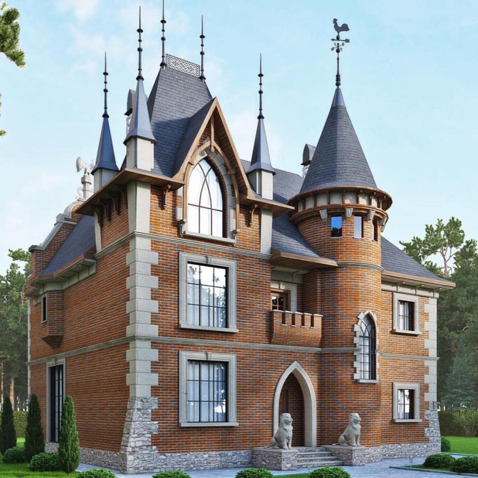 Современный замок