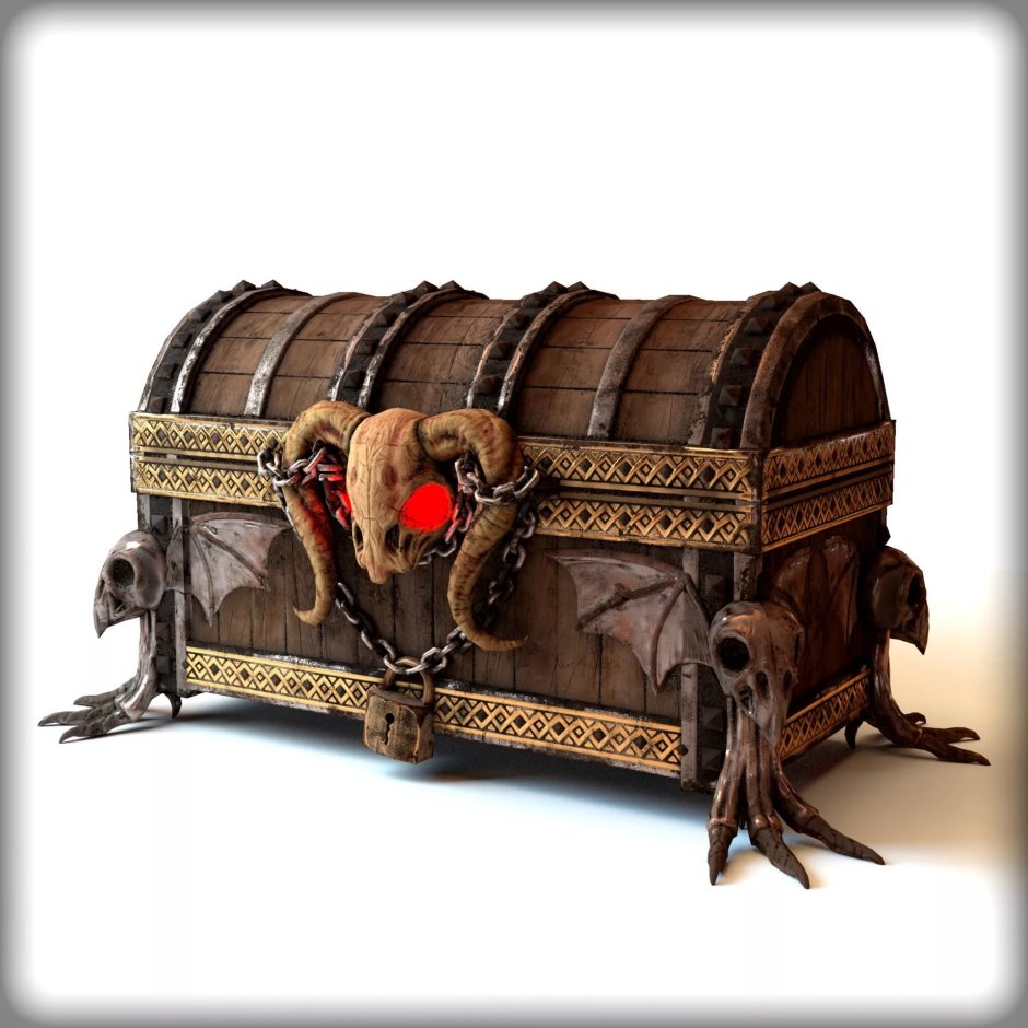 Сундук с сокровищами закрытый