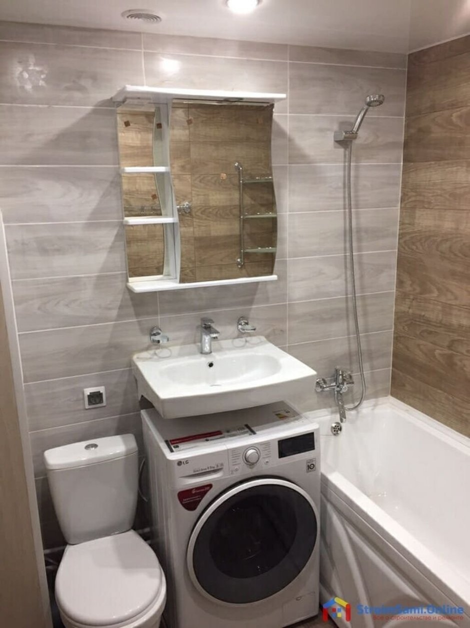 Объединенная ванная в хрущевке