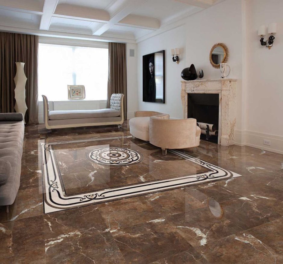 Напольная плитка для гостиной