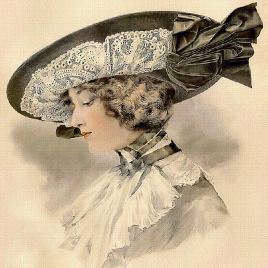 Шляпка Шарлотта 19 век
