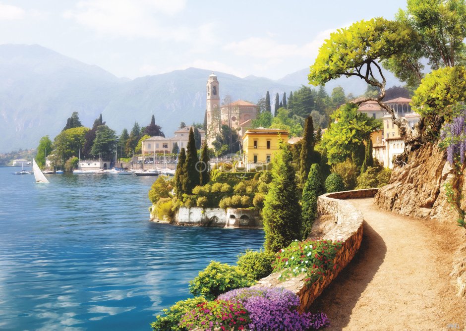 Озеро Комо Гарда бухты