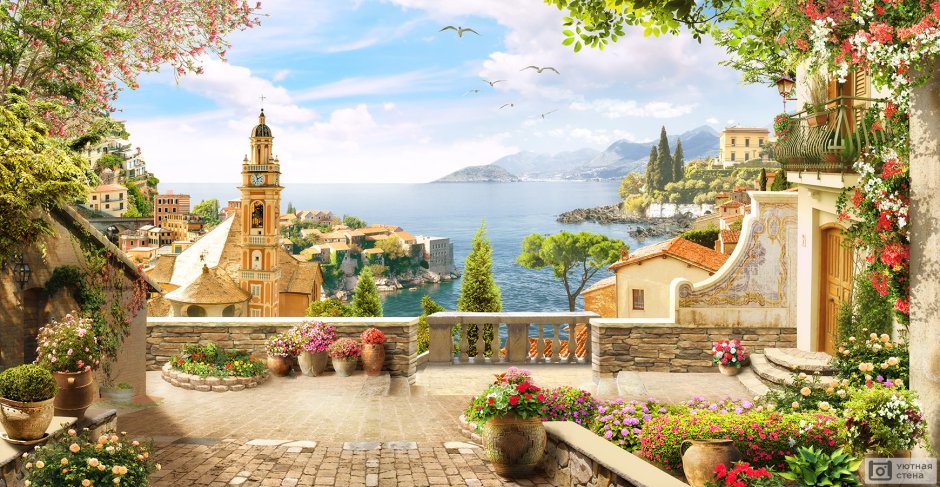 Фреска Аффреско городские улочки