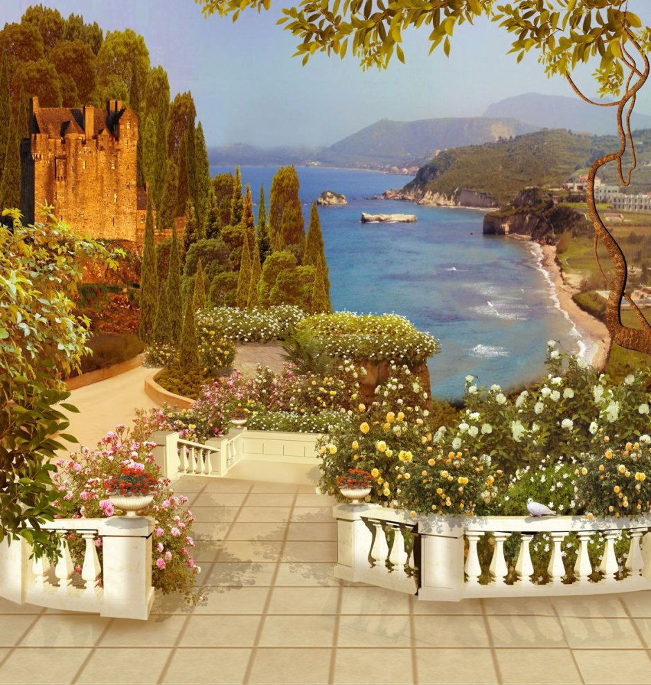 Фрески Апплико горы