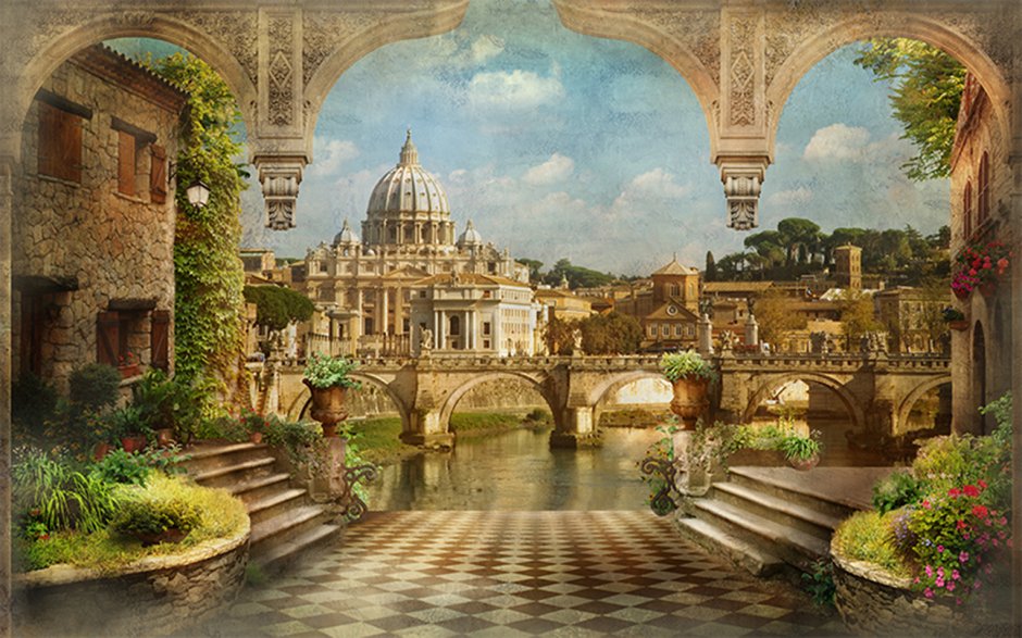 Фрески террасы Венеция