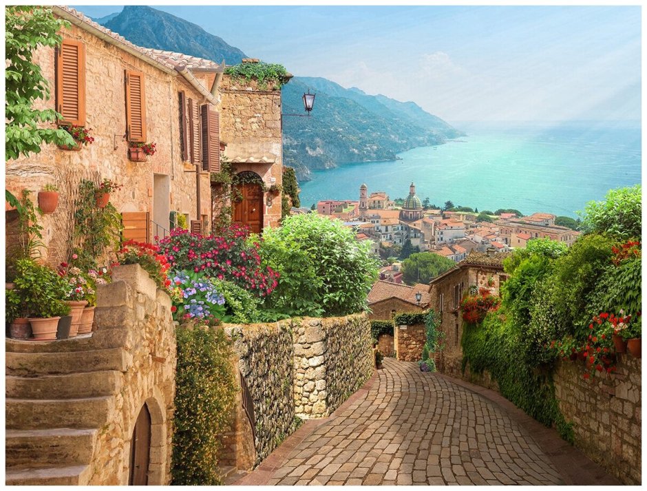 Италия Гористая улочки Италии