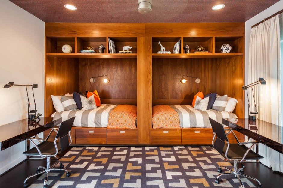 Подростковая комната для двух девочек