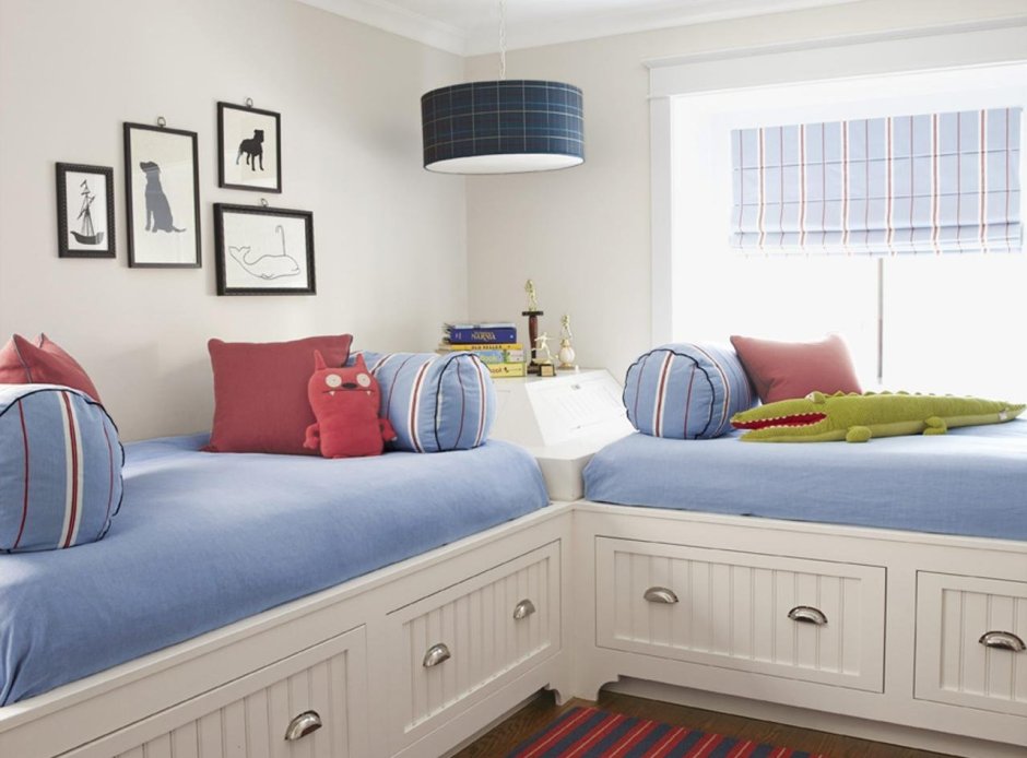 Детская спальня с двумя кроватями