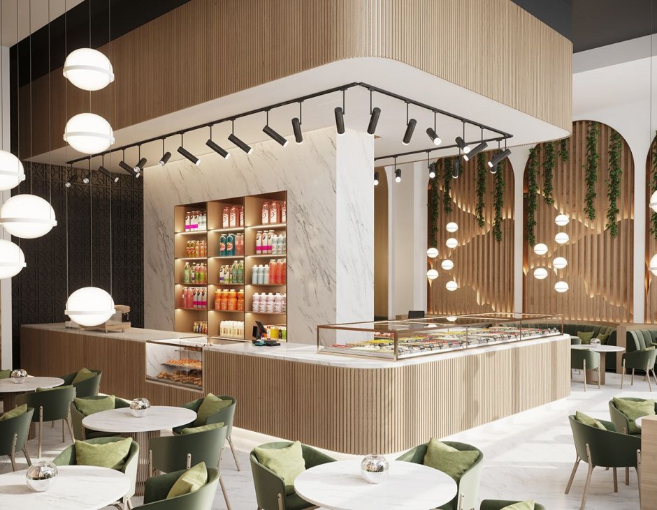 Рыбный ресторан интерьер