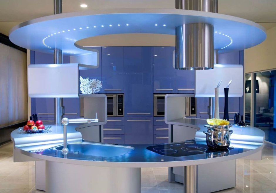 Необычный интерьер кухни