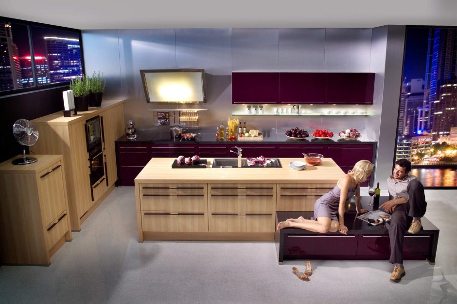 Красивые кухни с людьми