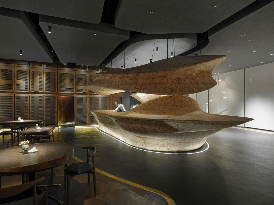 Необычный интерьер кафе