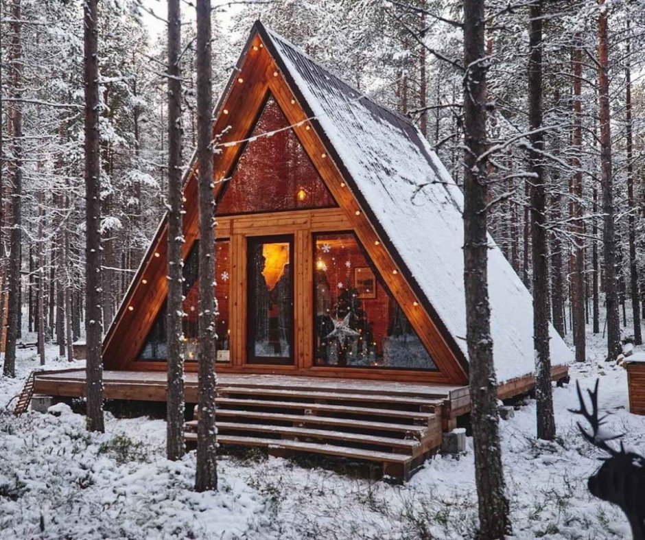 Строительство домиков в лесу