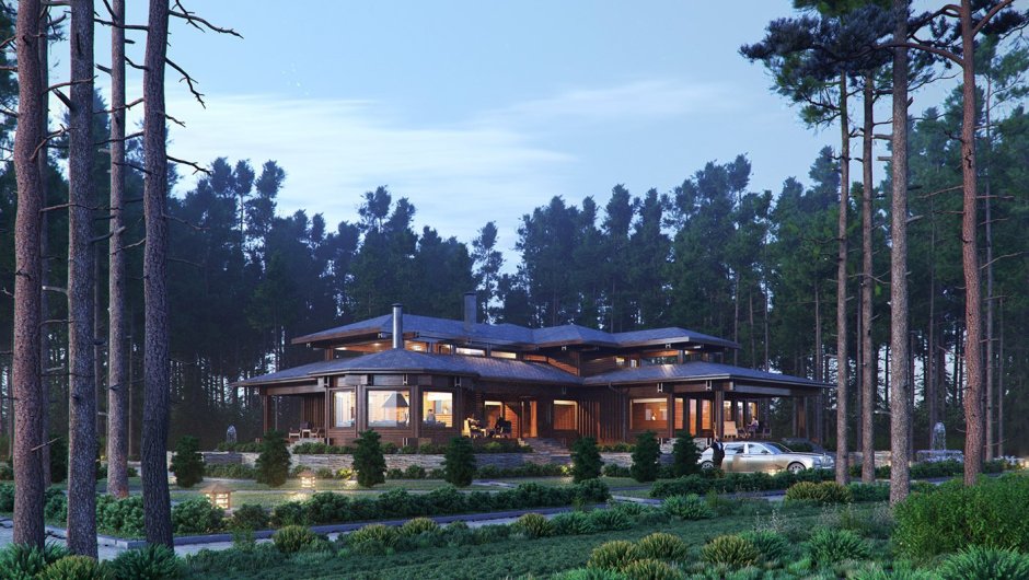 Дом Шале камень/дерево в Сосновом Бору