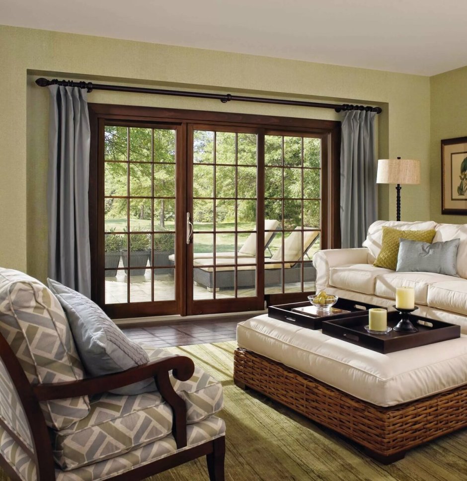 Красивое окно на кухне