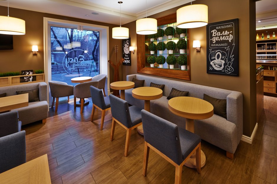 Интерьер пиццерии