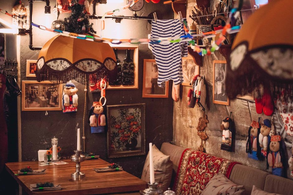 Прикольный интерьер кафе