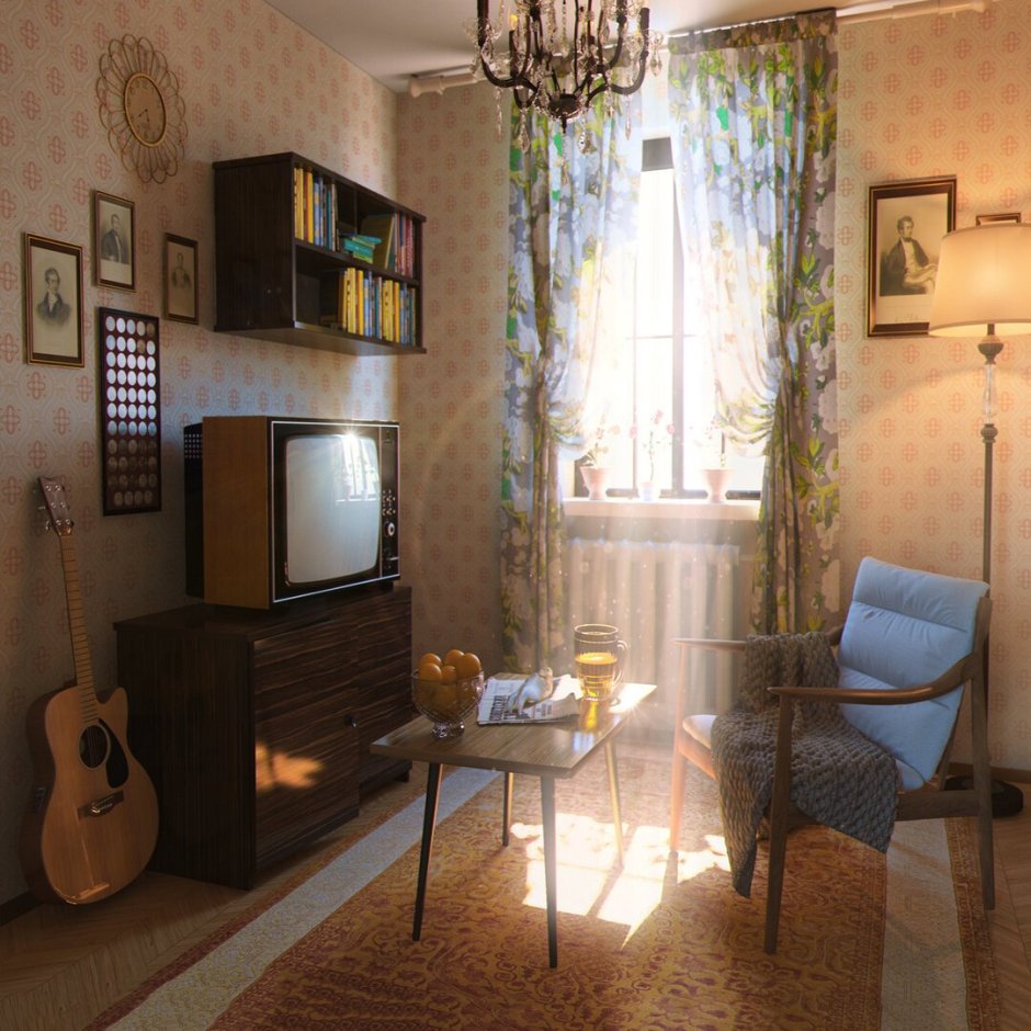 Советский интерьер