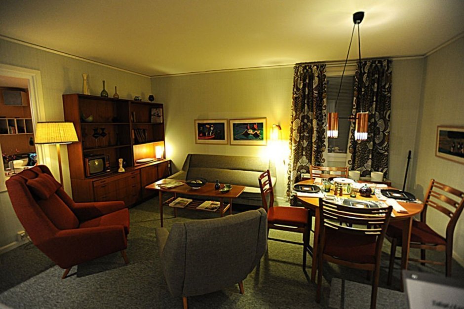 Советский стиль интерьер 60е