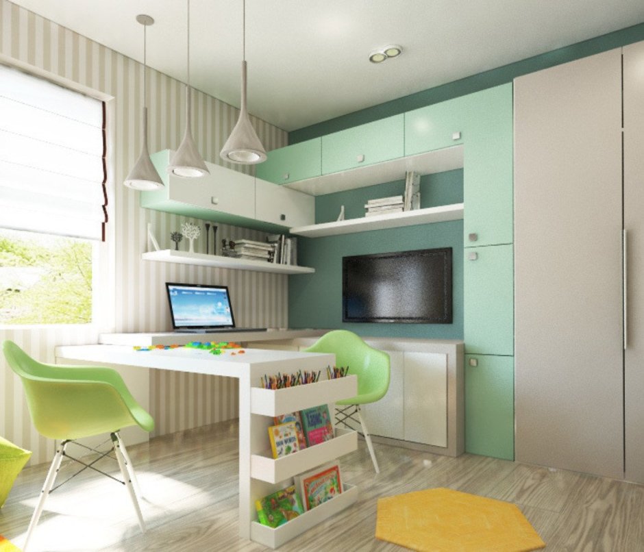 Детская комната с телевизором