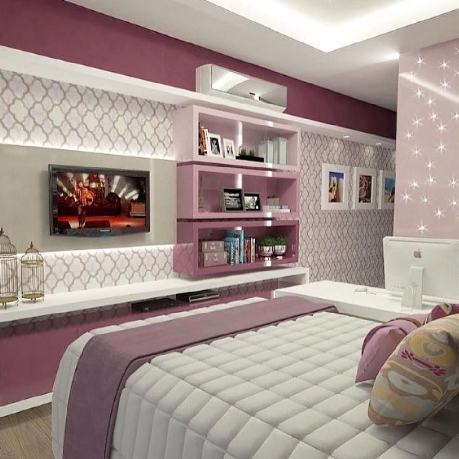 Дизайнерская комната для девочки подростка