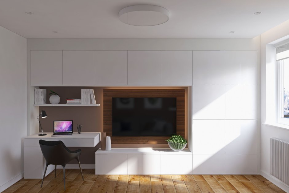 Рабочий стол совмещенный с ТВ зоной