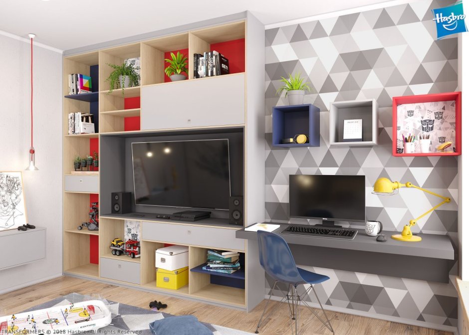 Детская стенка с телевизором