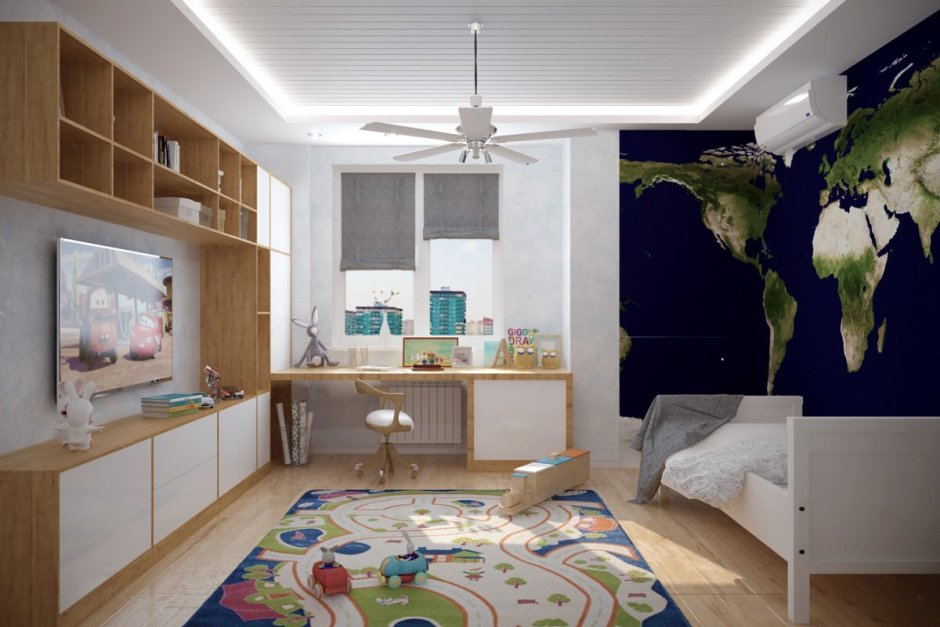 Детские комнаты с телевизором