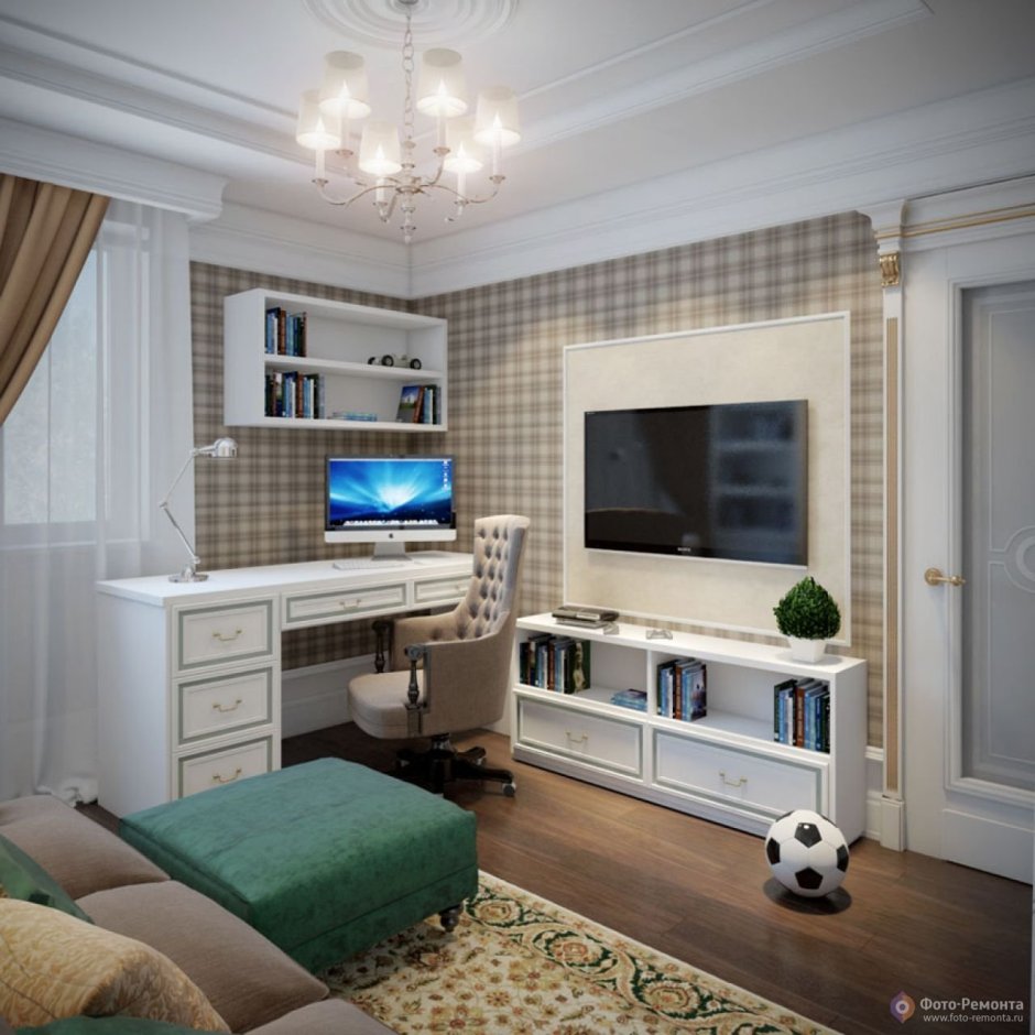 Комната мальчика классика