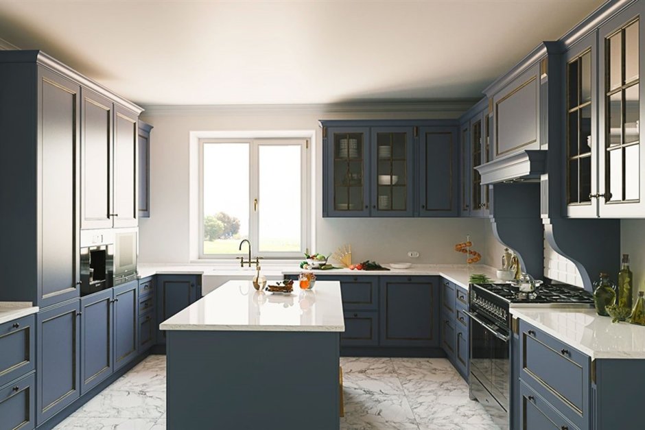 Бирюзовая кухня икеа