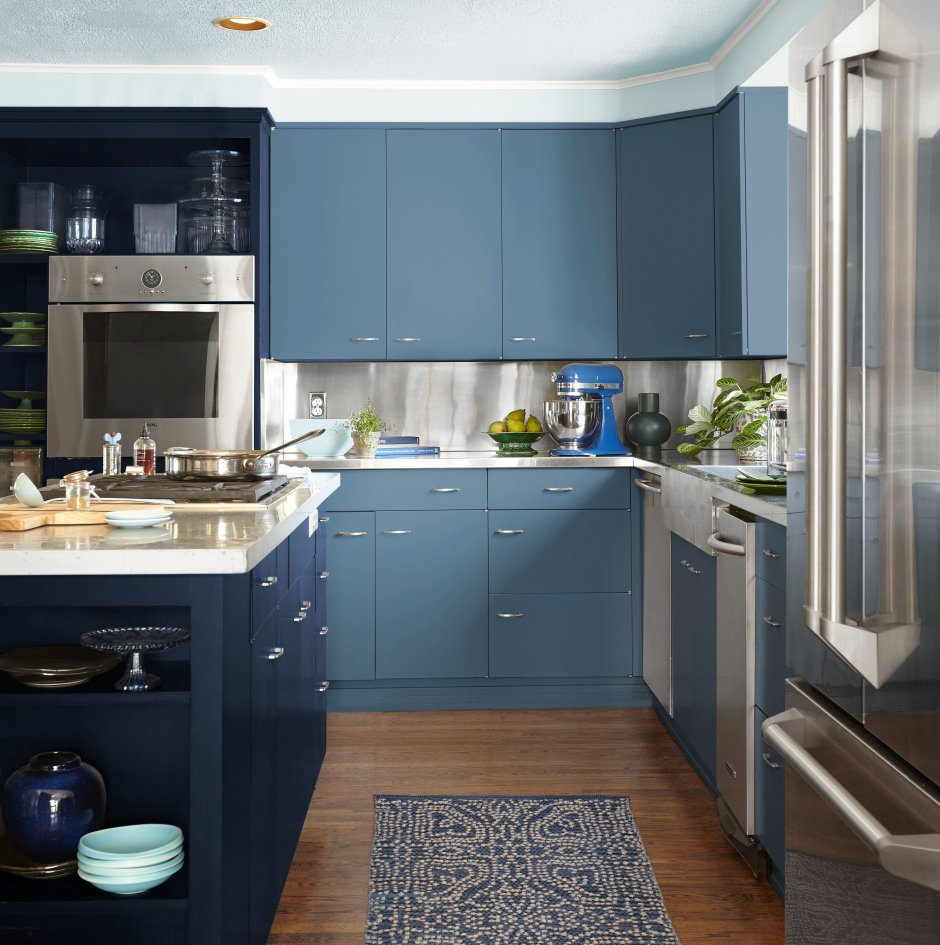 Бирюзовая кухня Леруа Мерлен