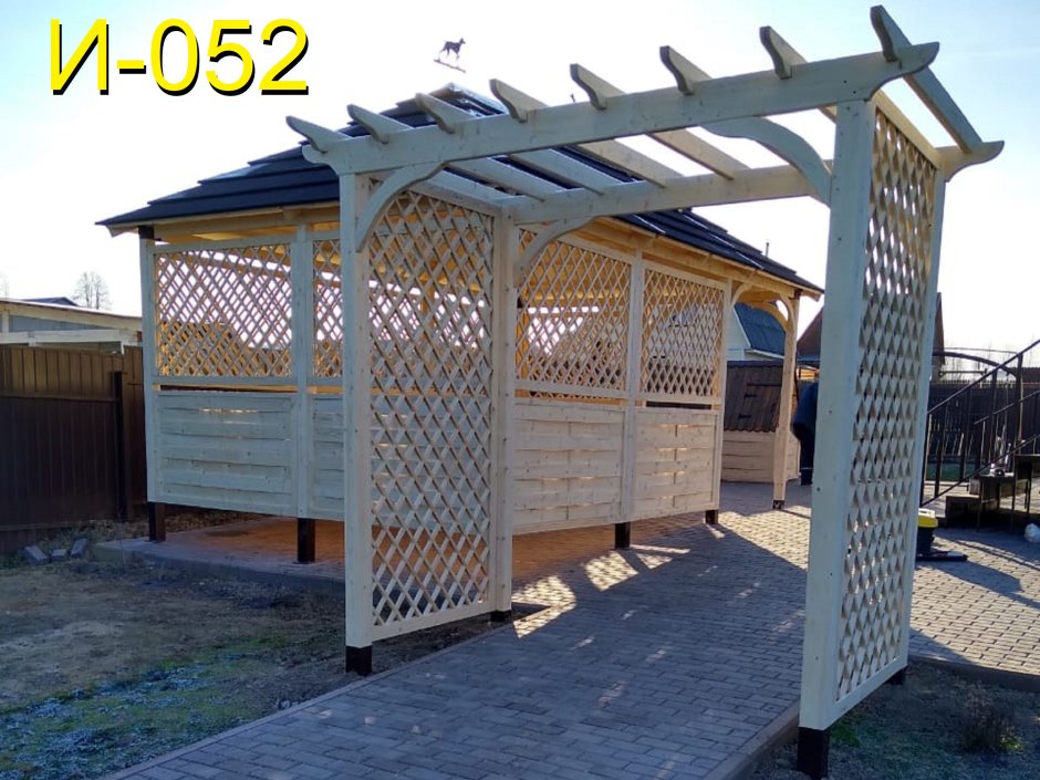 Высота перил в беседке