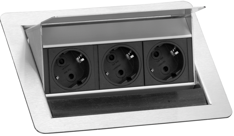 Встраиваемая розетка Evoline FLIPTOP data 934.20.002